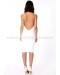 Low Back Strappy Midi Dress White